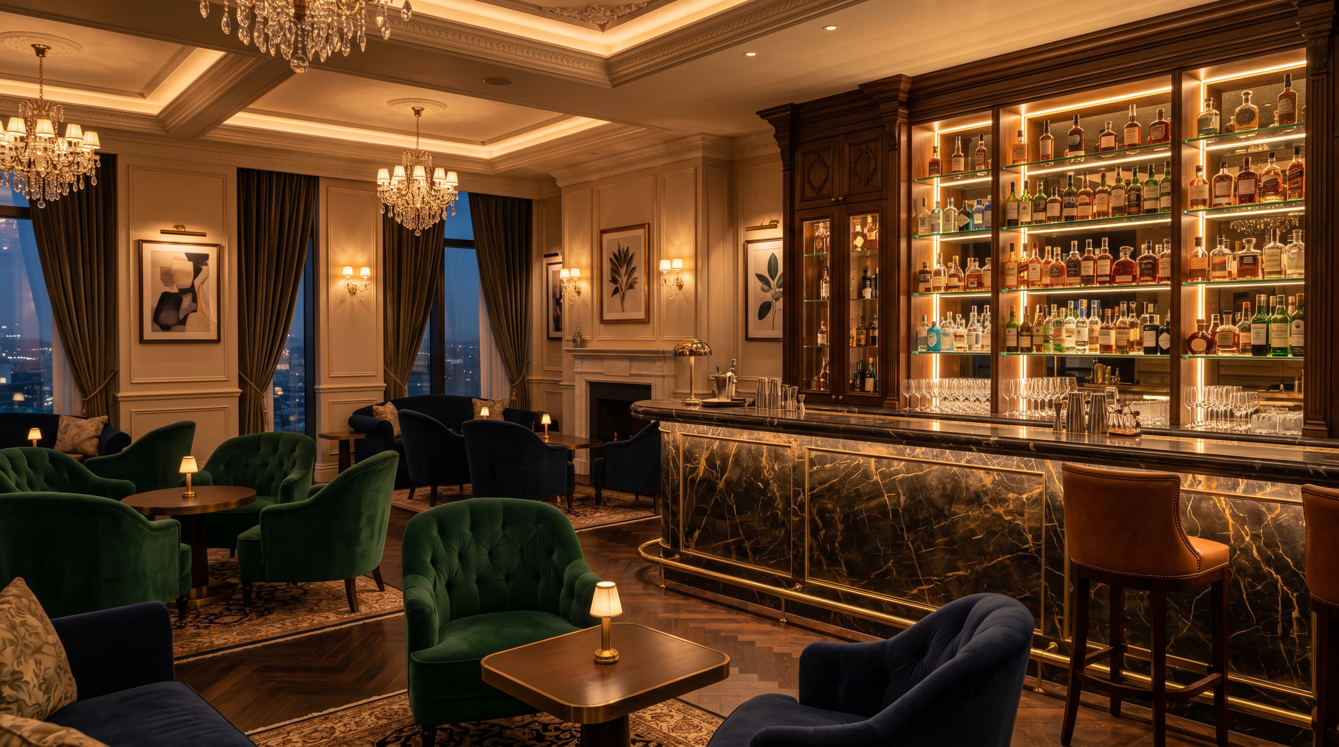 Cocktail bar and lounge at RankingUKTop hotel