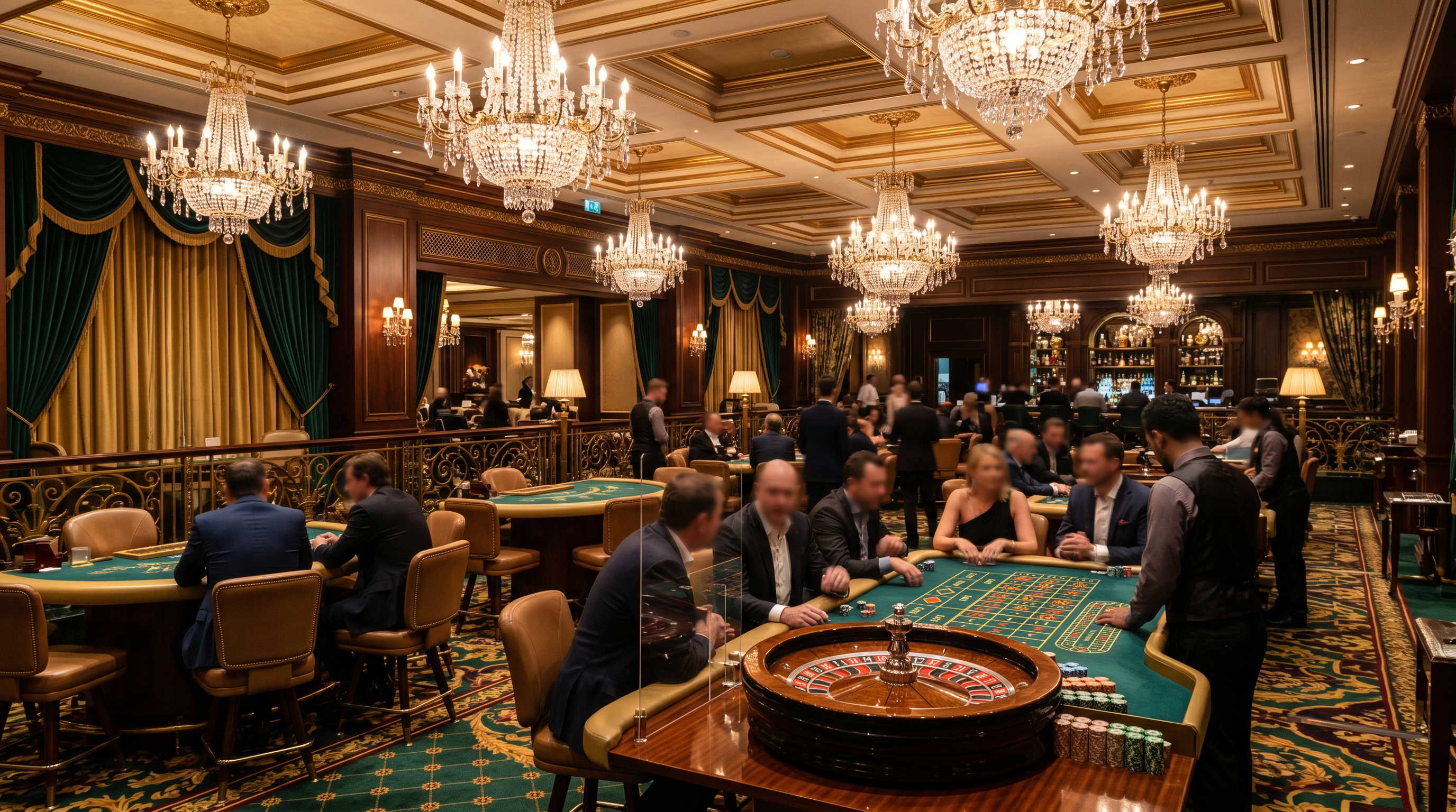 Elegant casino gaming floor at RankingUKTop